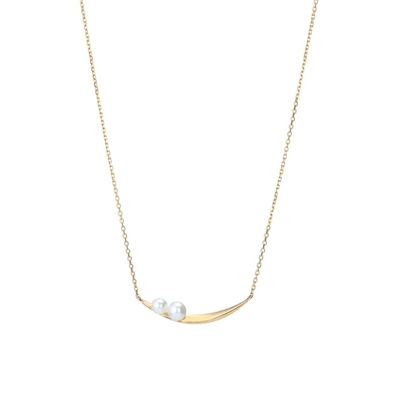 ★SECRET SALE★ 【h&d Jewelry】 ネックレス COOL SV925 イエローゴールド 淡水パール 46cm ss5175600182