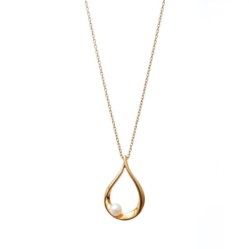 ★SECRET SALE★ 【h&d Jewelry】 ネックレス COOL SV925 イエローゴールド 淡水パール 60cm ss5175600042
