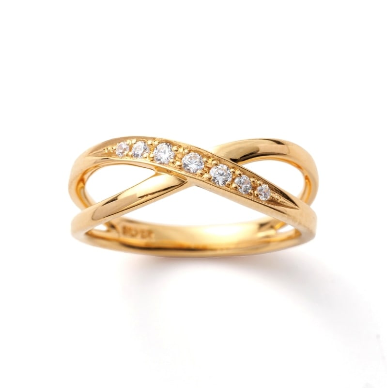 ★SECRET SALE★ 【h&d Jewelry】 リング SWEET SV925 イエローゴールド CZ ss5175600005