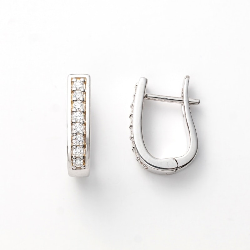 ★SECRET SALE★ 【h&d Jewelry】 フープ ピアス COOL SV925 シルバー CZ ss5164200090