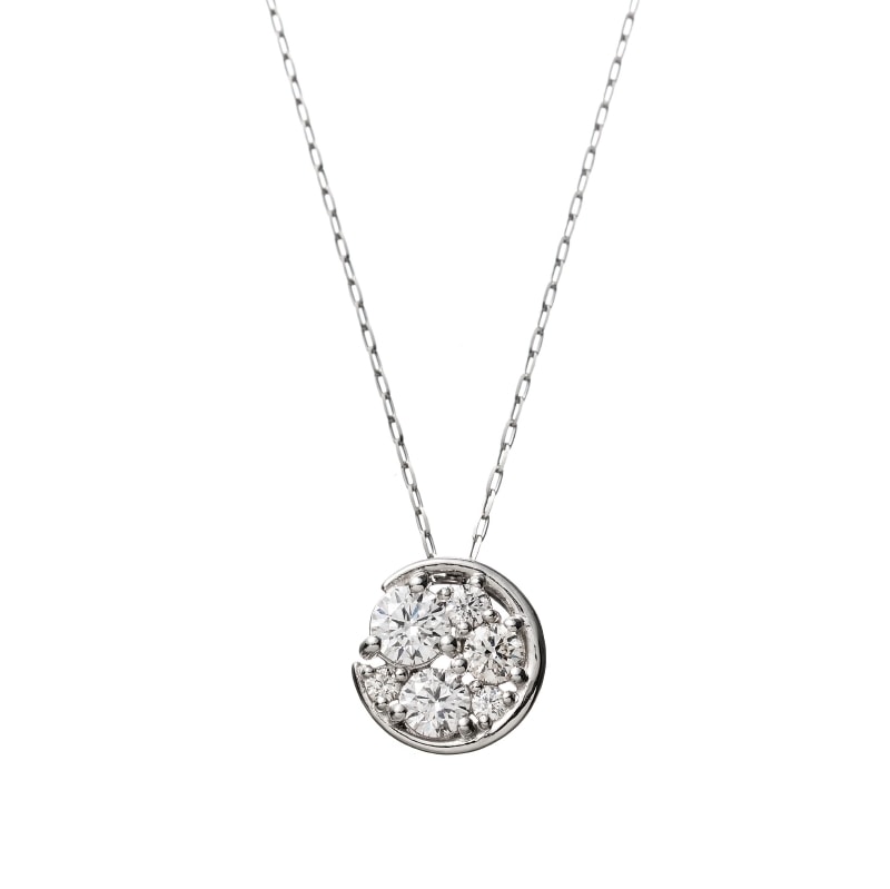 【HEART & CUPID DIAMOND】 PT プラチナ 0.28ct ダイヤモンド ネックレス 45cm 1176300023