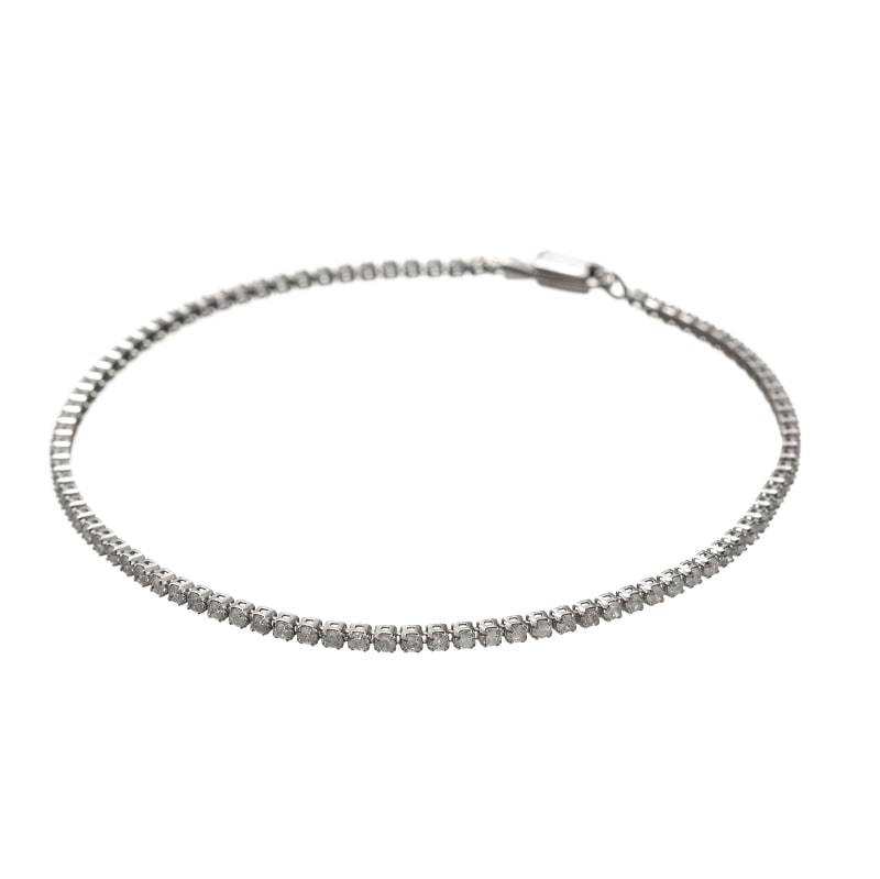 PT プラチナ 1ct ダイヤモンド テニス ブレスレット 17.5cm 1176000041
