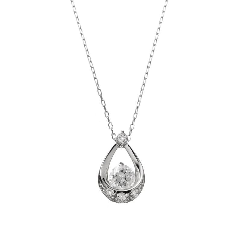 プラチナ ダイヤモンド ネックレス 40cm PT900 プラチナ 0.3ct ダイヤモンド ネックレス 40cm 1176400076