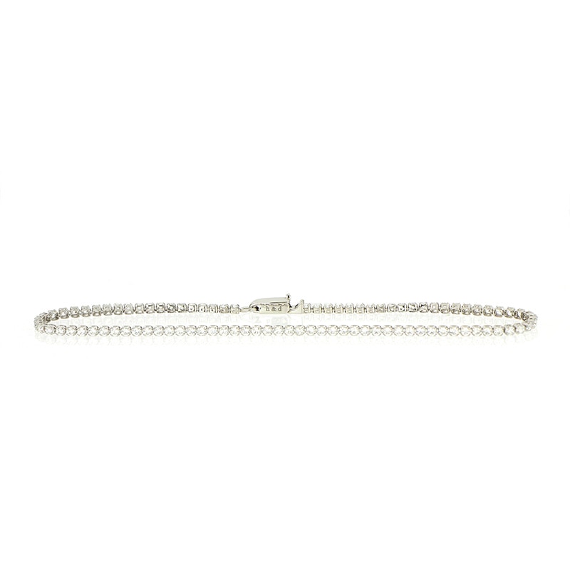 【h&d Jewelry】 Tennis Bracelet ブレスレット SWEET SV925 シルバー CZ 17.5cm 5175600690
