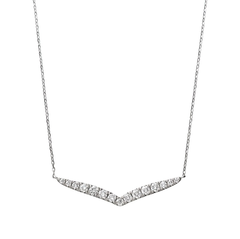 PT プラチナ 0.5ct ダイヤモンド デコルテ ネックレス 45cm 1176100010
