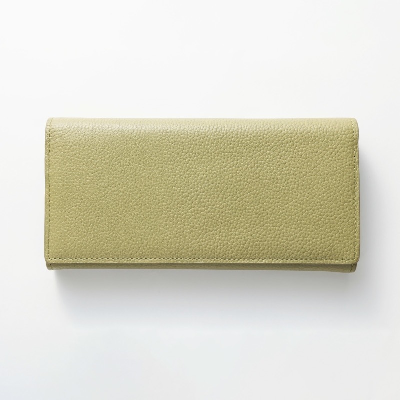 【NOROM Leather】 スナップボタン 長財布 HDL-8L ピスタチオ 5564200806