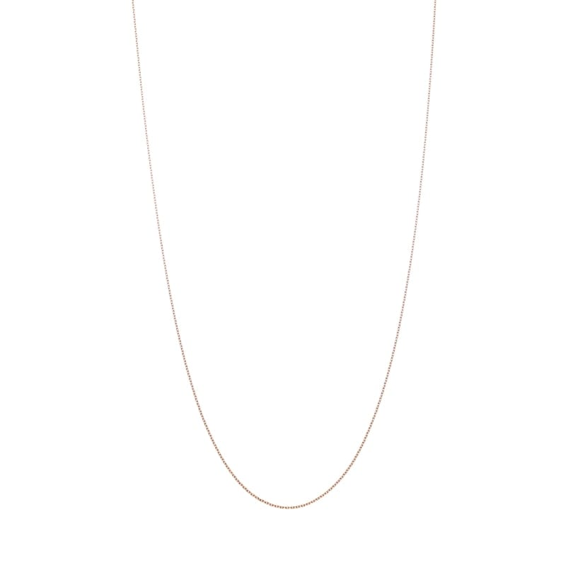 【Gold Jewelry】 デザインチェーン ネックレス 角アズキチェーン K10PG ピンクゴールド φ0.28 40cm 1131100219