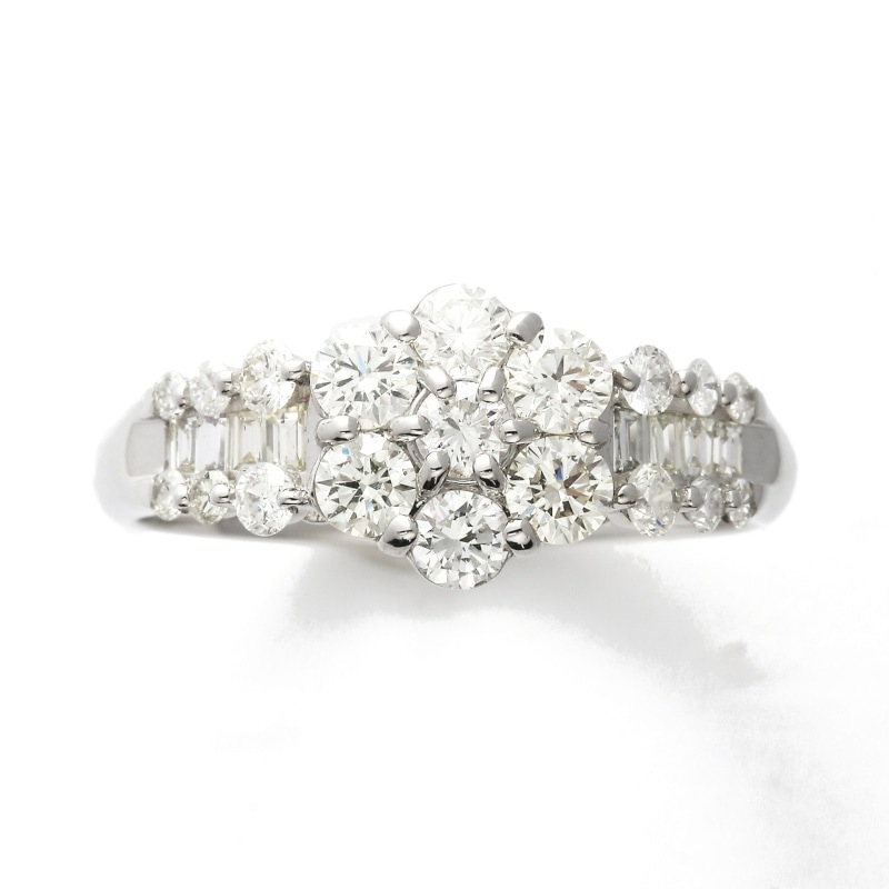 PT プラチナ 1.0ct ダイヤモンド リング 1169100217 | リング | H and