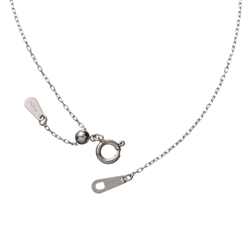 PT プラチナ 0.08ct ダイヤモンド ネックレス 45cm 1176300126