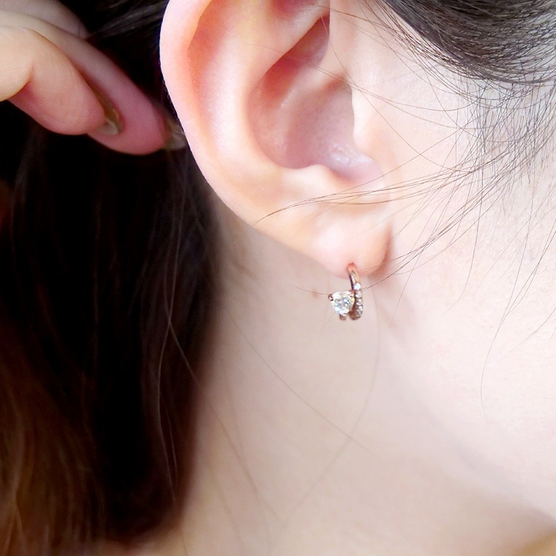 h&d Jewelry】 ピアス SWEET SV925 イエローゴールド CZ