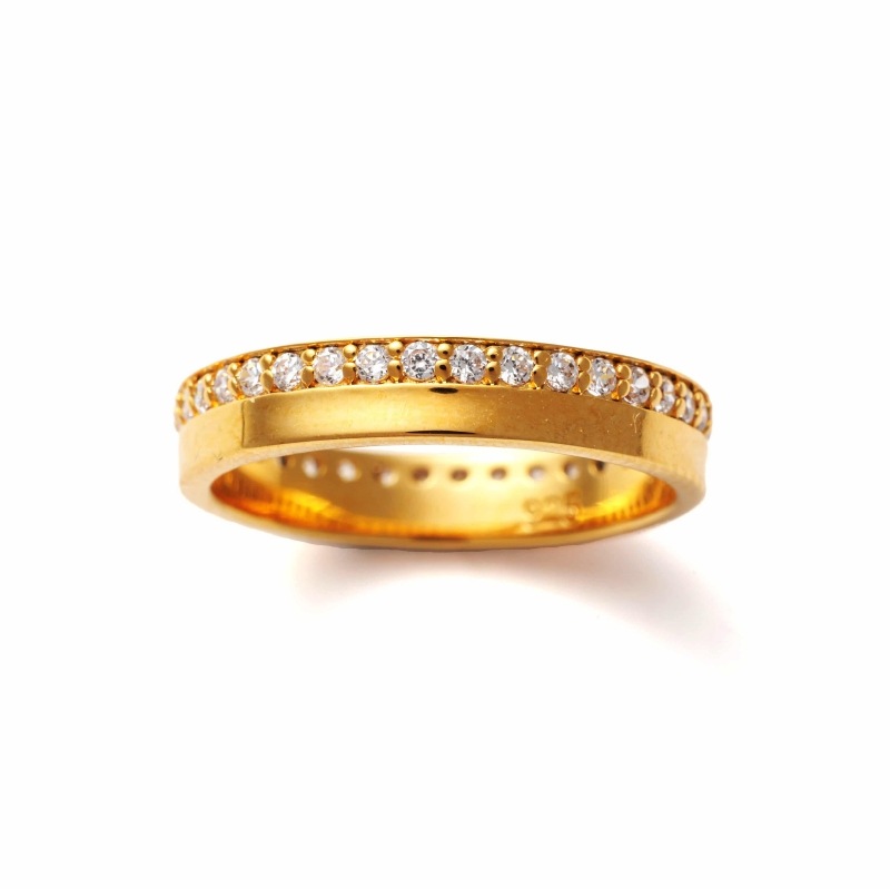 【h&d Jewelry】 リング COOL SV925 イエローゴールド CZ 5164200116