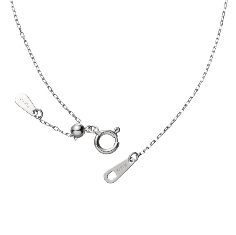 PT プラチナ 0.1ct ダイヤモンド ネックレス 45cm 1176300127
