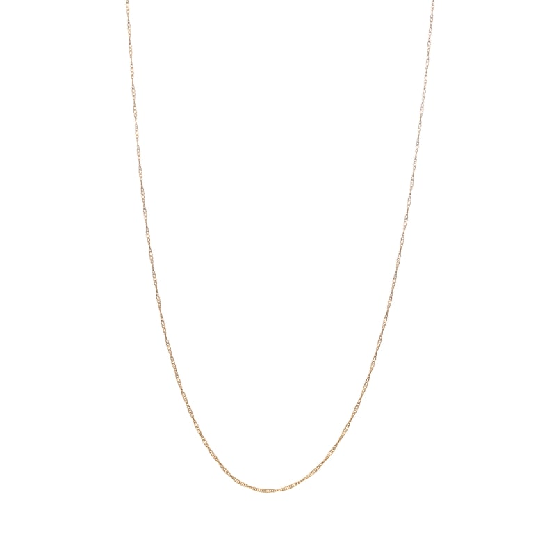 【Gold Jewelry】 デザインチェーン ネックレス スクリューチェーン K18YG イエローゴールド φ0.18 40cm 1131100223