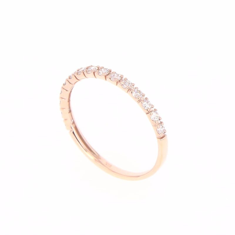 K18 PG ピンクゴールド 0.3ct ダイヤモンド エタニティ リング