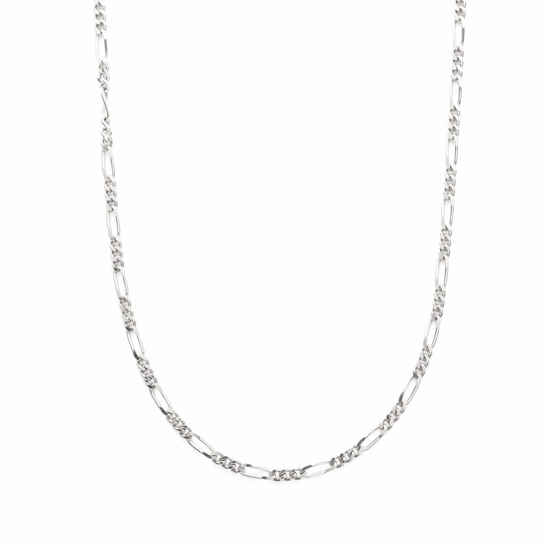 【h&d Jewelry】 ネックレス COOL SV925 シルバー フィガロチェーン 45cm+5cmアジャスター付 5175600101