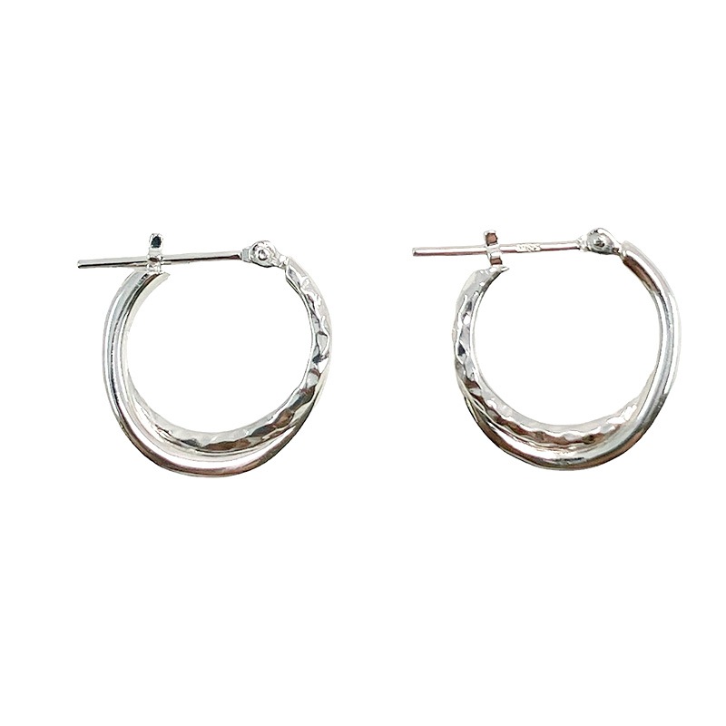 【h&d Jewelry】 フープ ピアス COOL SV925 シルバー 5175600201