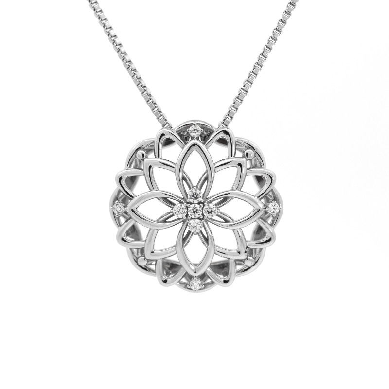 【STAINLESS JEWELRY】 ネックレス SUS316L CZ 45cm  1185900032