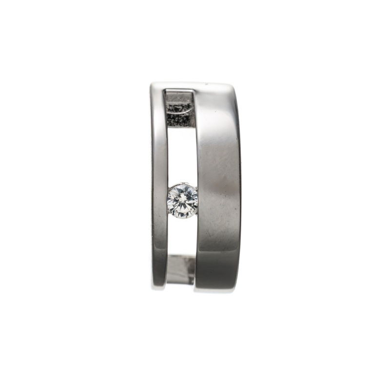 【HD Jewelry】 シングル ピアス SV925 シルバー CZ 片耳（右） 5181700082