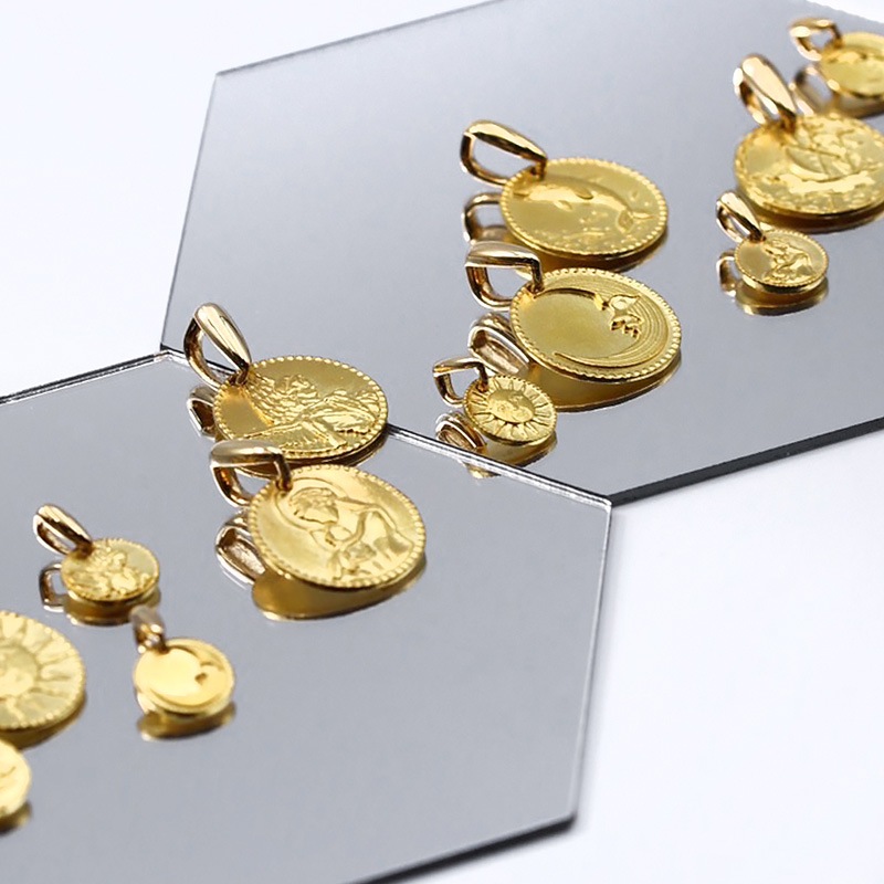 純金 K24 GOLD】 K24 純金 ペンダントトップ メダル 天使 M