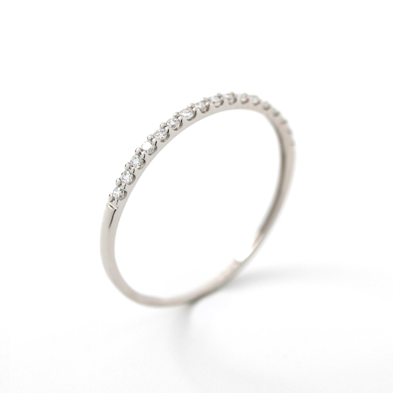【Lab Grown Diamond】 PT プラチナ 0.1ct LGD ラボグロウンダイヤモンド エタニティリング