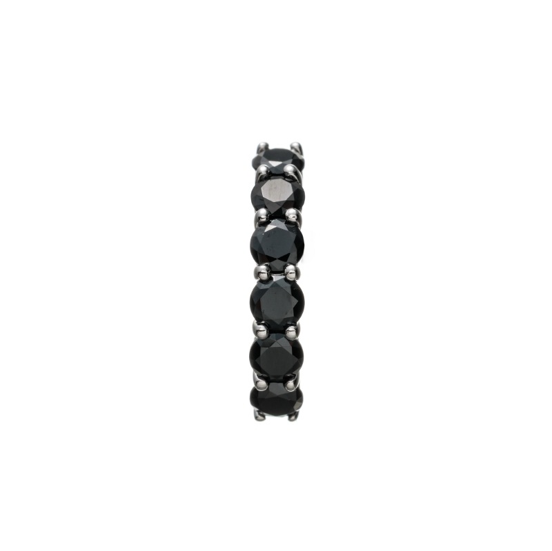 【HD Jewelry】 シングル ピアス SV925 シルバー BKCZ 片耳 5181700083