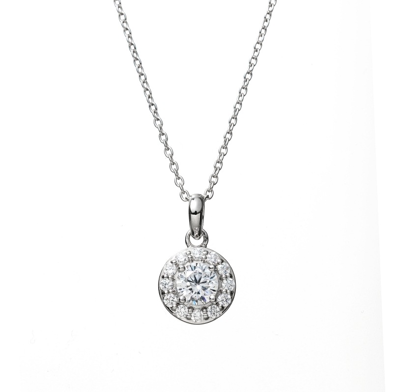 【h&d Jewelry】 ネックレス SWEET SV925 シルバー CZ 46cm 5175600505