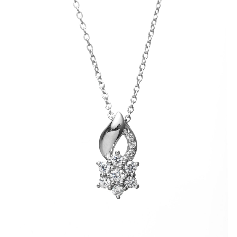 【h&d Jewelry】 ネックレス SWEET SV925 シルバー CZ 46cm 5175600507