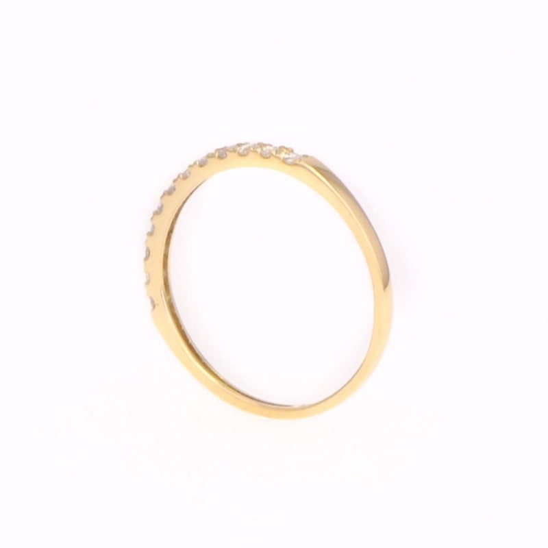 K18 YG イエローゴールド 0.15ct ダイヤモンド エタニティ