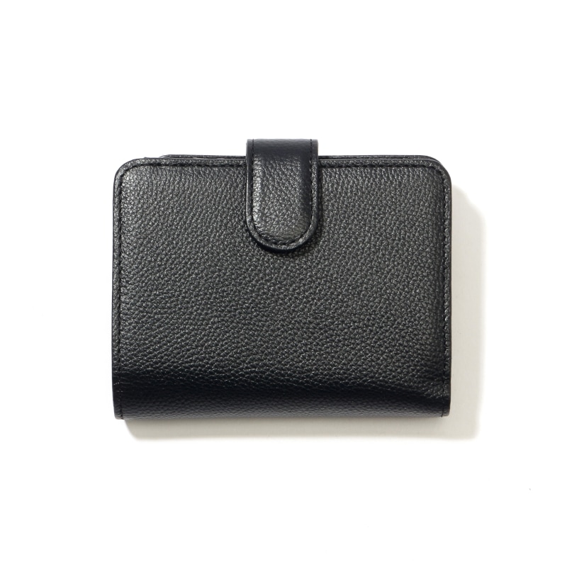 【NOROM Leather】 二つ折財布 HDL-302n ブラック 5564200826