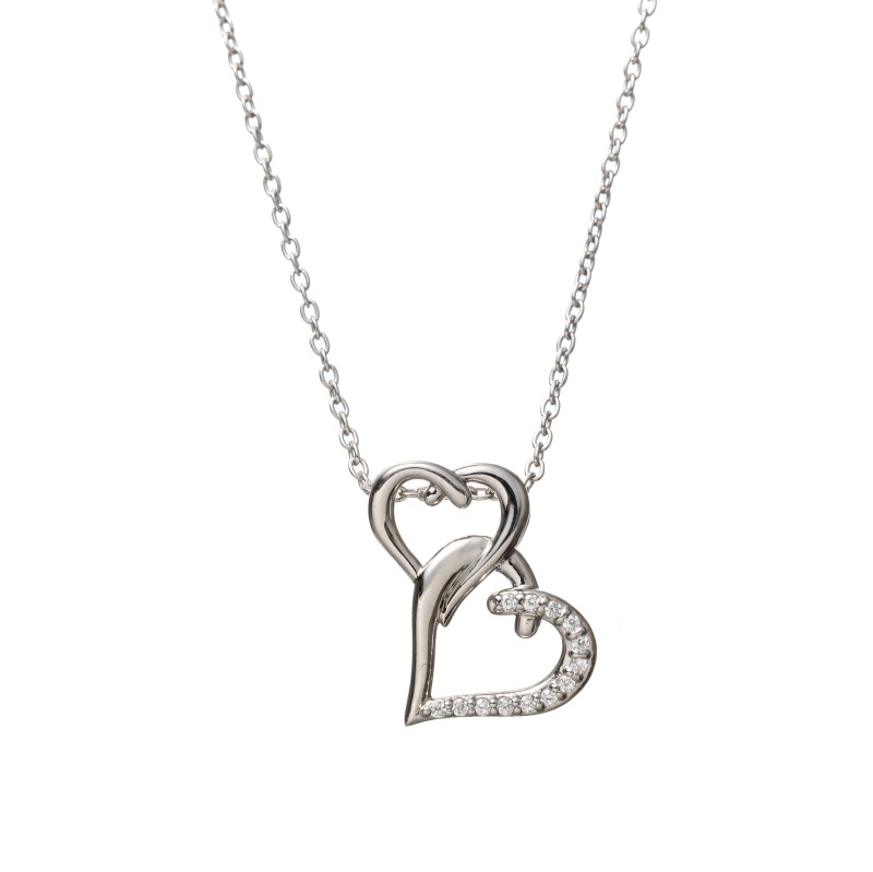 【h&d Jewelry】 ネックレス SWEET SV925 シルバー CZ 46cm 5175600513