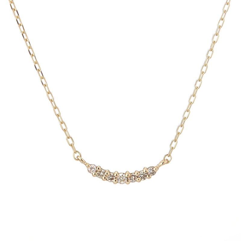 【toujours】 K10 YG イエローゴールド ダイヤモンド 0.07ct ネックレス 40cm 1175800043
