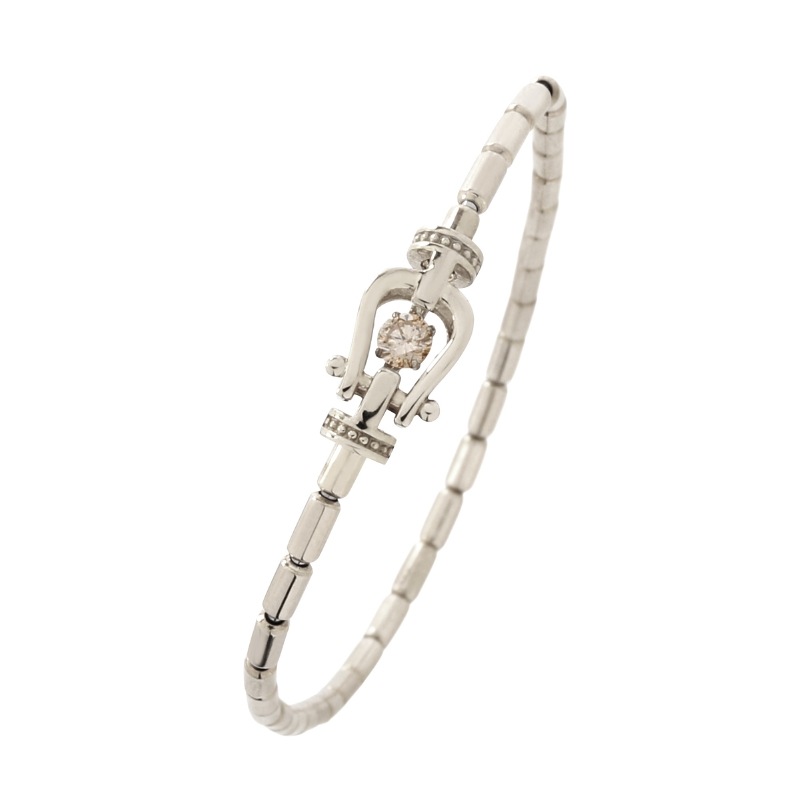 【Gold Jewelry】 Easy Fit イージーフィット PT プラチナ 0.05ct ダイヤモンド ブレスレット 15cm～25.5cm 1161702213