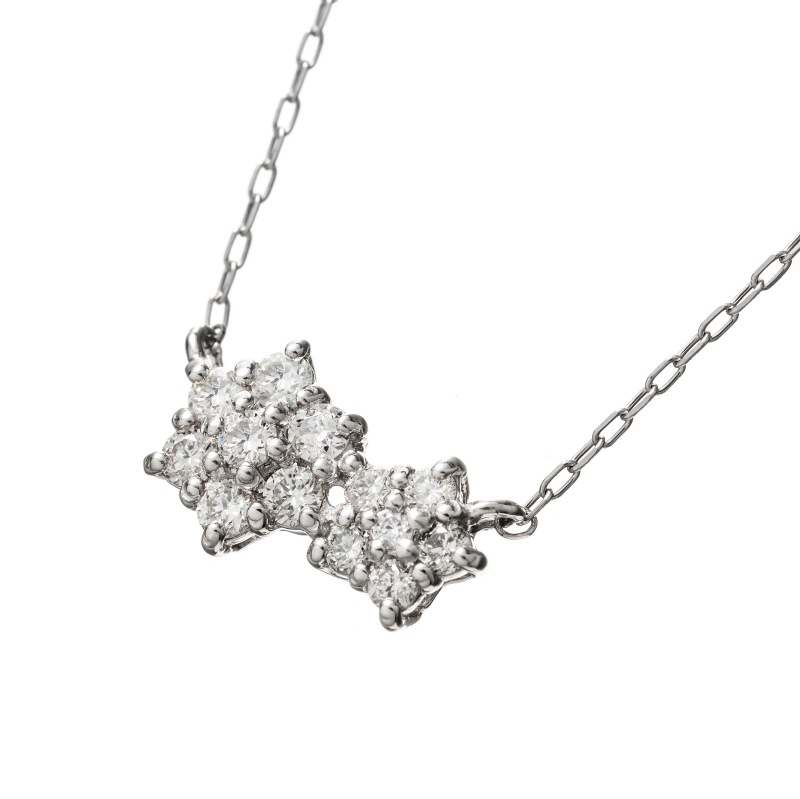PT プラチナ 0.21ct ダイヤモンド ネックレス 40cm 1176300039