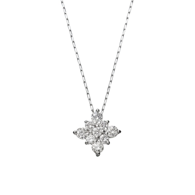 PT プラチナ 0.2ct ダイヤモンド ネックレス 40cm 1176300066