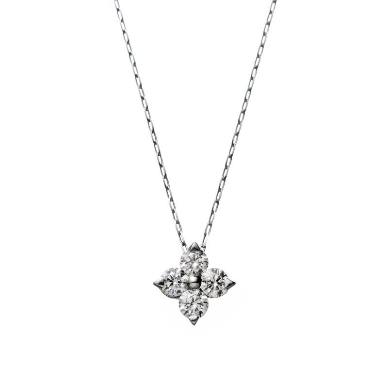 【HEART & CUPID DIAMOND】 PT プラチナ ダイヤモンド 0.2ct ネックレス 40cm 1180600039