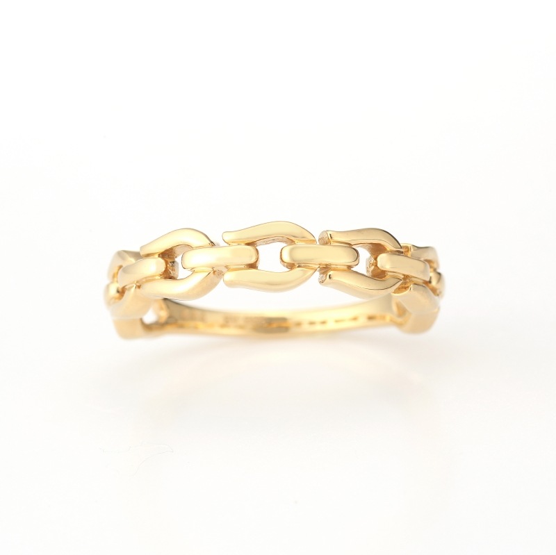 【h&d Jewelry】 Horseshoe リング PAIR SV925 イエローゴールド 5175600272