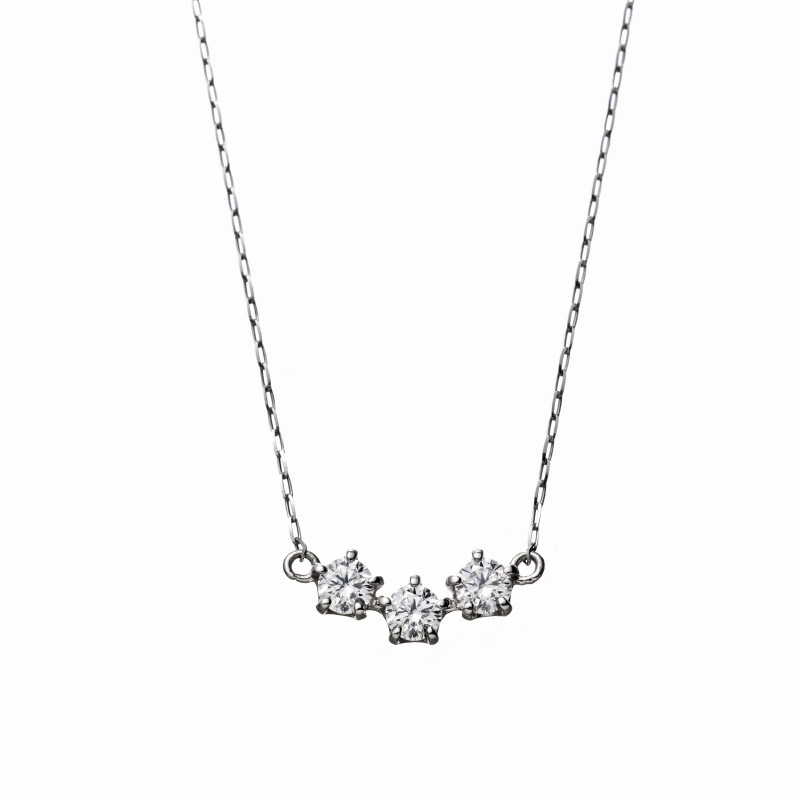 【HEART & CUPID DIAMOND】 PT プラチナ ダイヤモンド 0.18ct ネックレス 40cm 1164200648