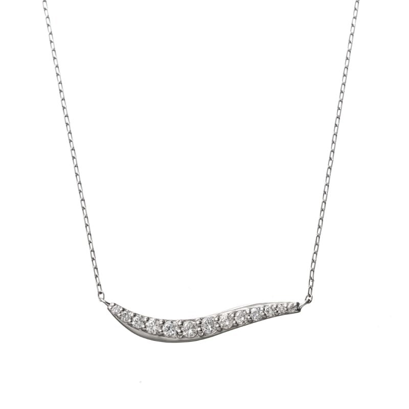 PT プラチナ 0.2ct ダイヤモンド ネックレス 40cm 1169100352