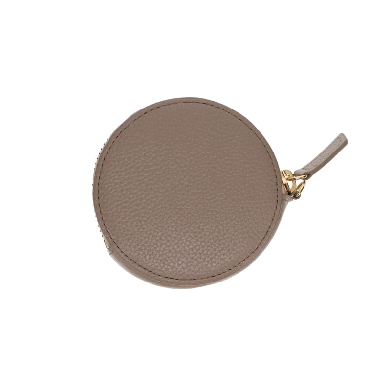 【NOROM Leather】 丸型 コインケース HDL-C4 グレージュ 5564200642