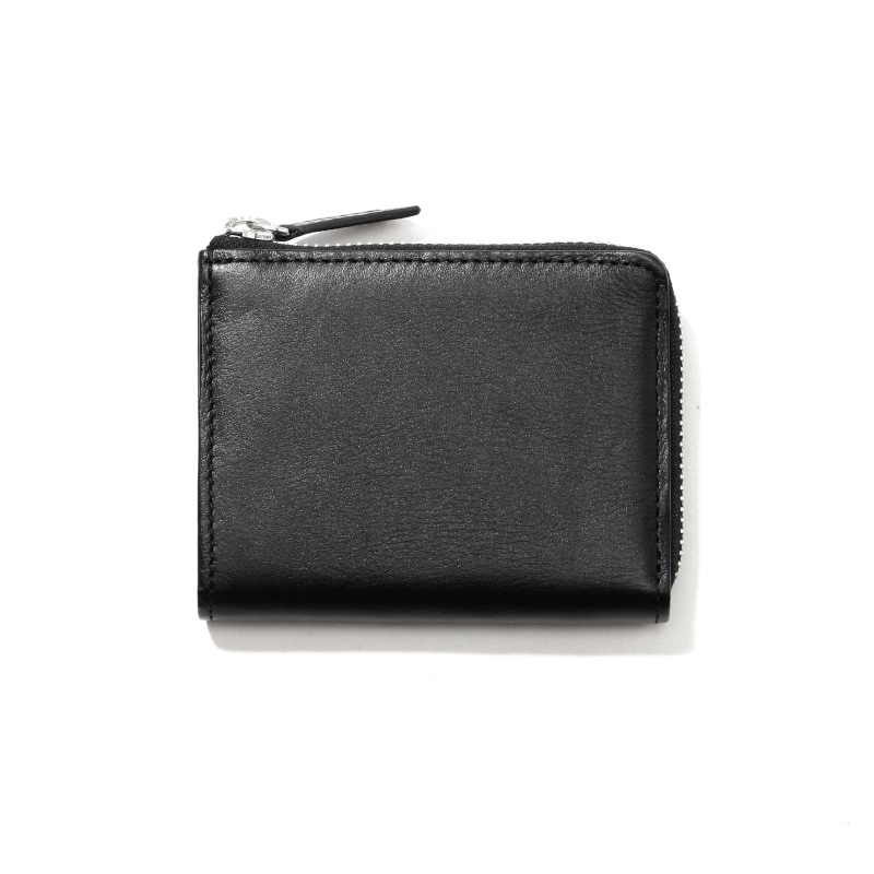 【H&D Leather】 L字ファスナー ミニ財布 コインケース HDB-3L ブラック 5564200777