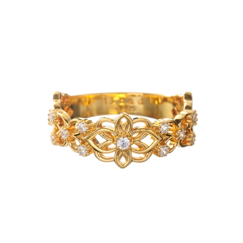 【h&d Jewelry】 リング SWEET SV925 イエローゴールド CZ 5175600372