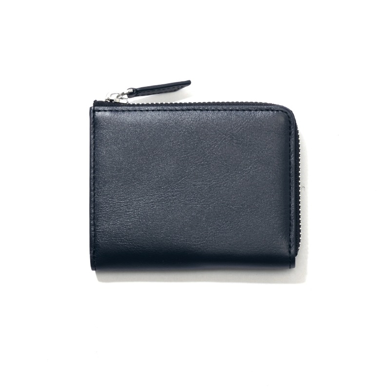 【H&D Leather】 L字ファスナー ミニ財布 コインケース HDB-3L ダークネイビー 5564200778
