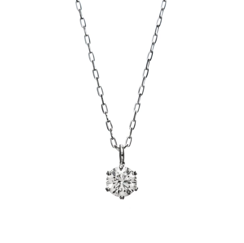 【HEART & CUPID DIAMOND】 PT プラチナ ダイヤモンド 0.13ct ネックレス 40cm 1180600049
