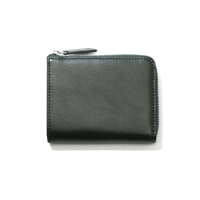 【H&D Leather】 L字ファスナー ミニ財布 コインケース HDB-3L グリーン 5564200779