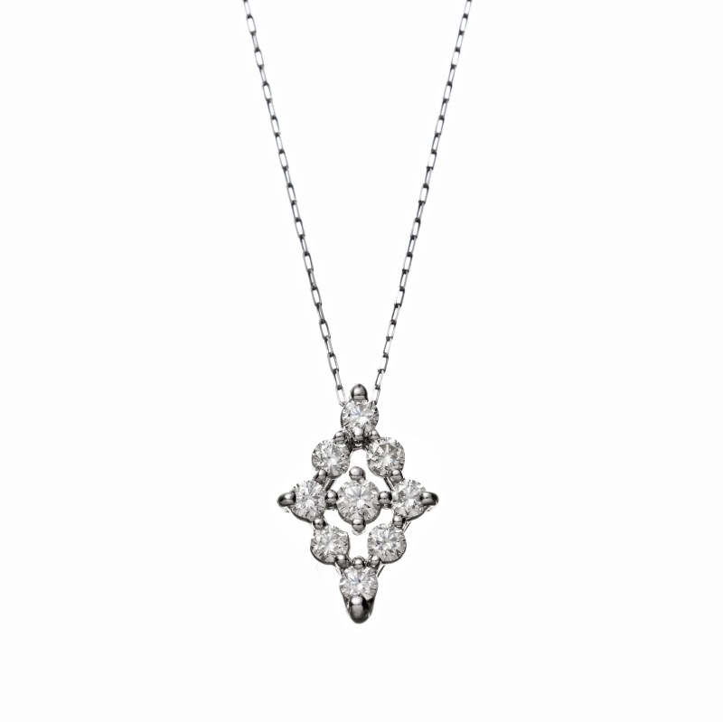 PT900 プラチナ 0.32ct ダイヤモンド ネックレス 40cm 1176400062