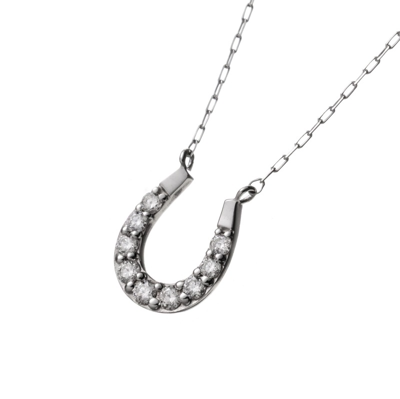 PT プラチナ 0.1ct ダイヤモンド ネックレス 40cm 1176300076