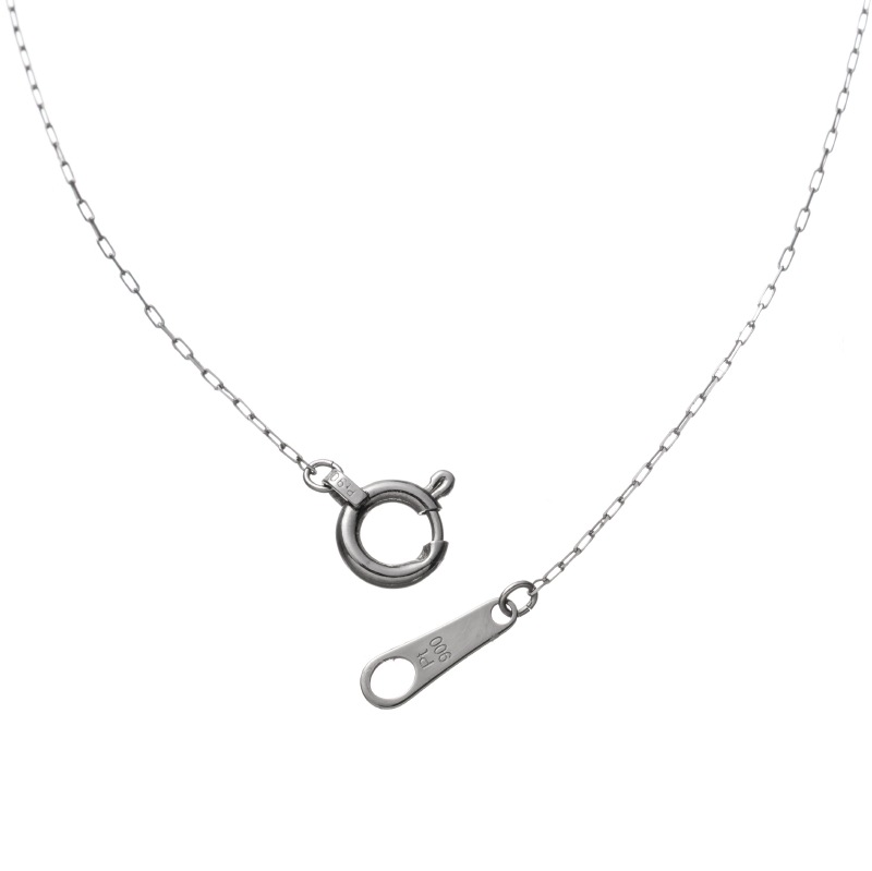 PT プラチナ 0.1ct ダイヤモンド ネックレス 40cm 1176300076