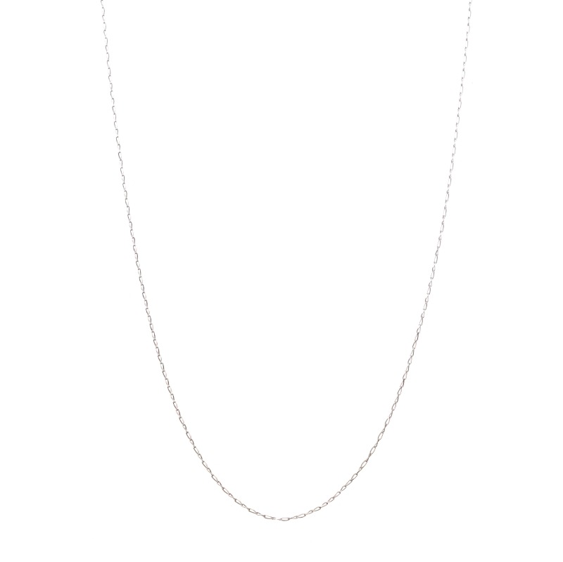 【Gold Jewelry】 デザインチェーン ネックレス ロングタネルチェーン PT850 プラチナ 40cm 1131100346