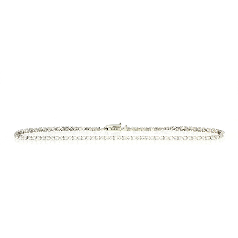 【h&d Jewelry】 Tennis Bracelet ブレスレット SWEET SV925 シルバー CZ 17.5cm 5175600690