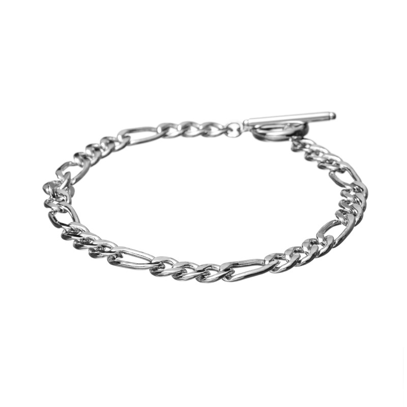 【HD Jewelry】 ブレスレット MENs SV925 シルバー フィガロチェーン 20cm 5181700053
